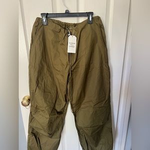 Brand new khaki, cargo pants with drawstring